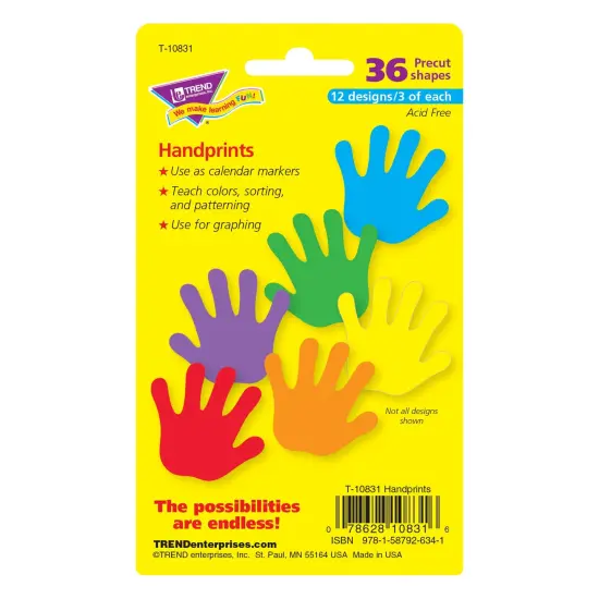 Handprints Mini Accents Variety Pack, 36 Per Pack, 6 Packs {3}