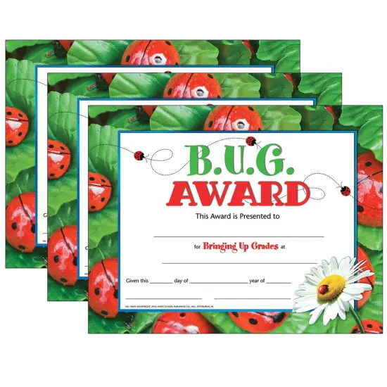 B.U.G. Award, 30 Per Pack, 3 Packs {1}