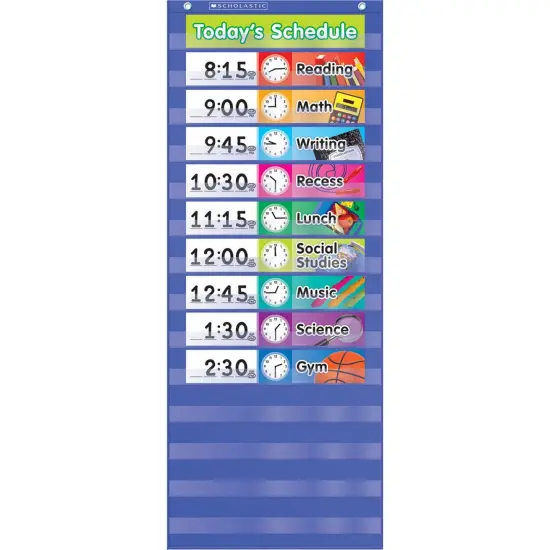Daily Schedule Pocket Chart, 17 pieces {1}