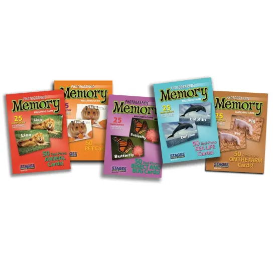 Animal Photographic Memory Matching Game Set {1}