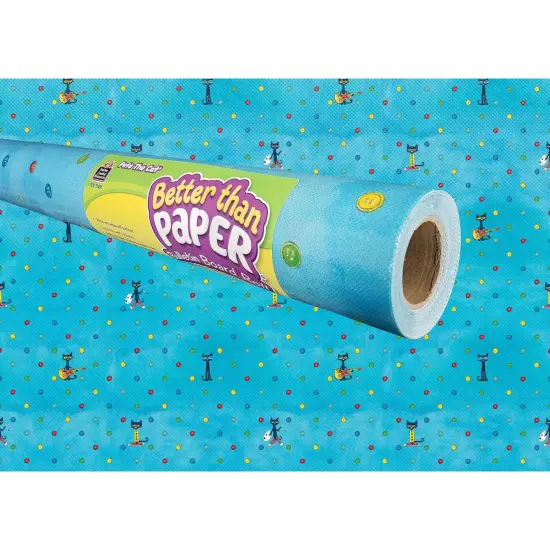 Pete the Cat Better Than Paper Bulletin Board Roll, 4' x 12', Pack of 4 {2}