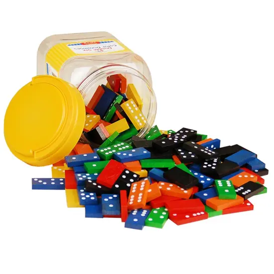 Double Six Color Dominoes - Set of 168 {1}