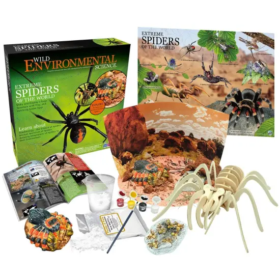 Extreme Spiders of the World - For Ages 6+ - Create and Customize Models and Dioramas - Study the Most Extreme Animals {1}