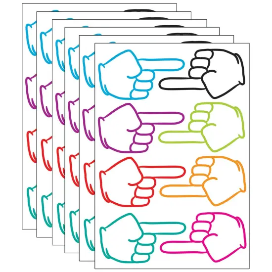 Die-Cut Magnetic Pointing Fingers, 8 Per Pack, 6 Packs {1}