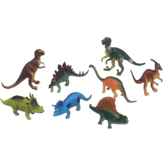 Dinosaurs Playset, Set of 8 {1}