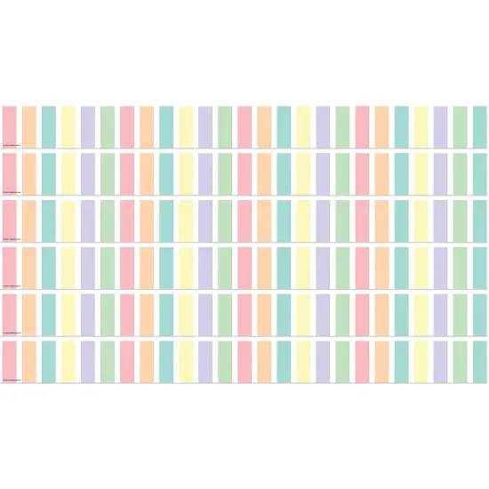 Pastel Pop Stripes Straight Border Trim, 35 Feet Per Pack, 6 Packs {1}