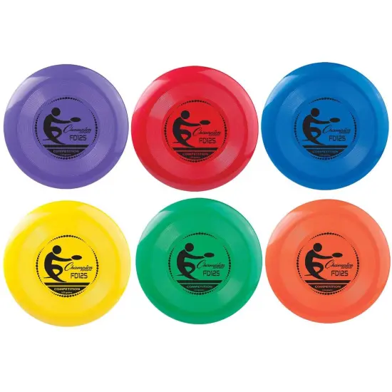 Plastic Disc, 125g, Assorted Colors, Pack of 6 {1}
