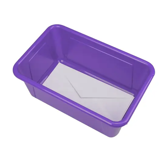 Small Cubby Bin, Purple, Pack of 5 {5}