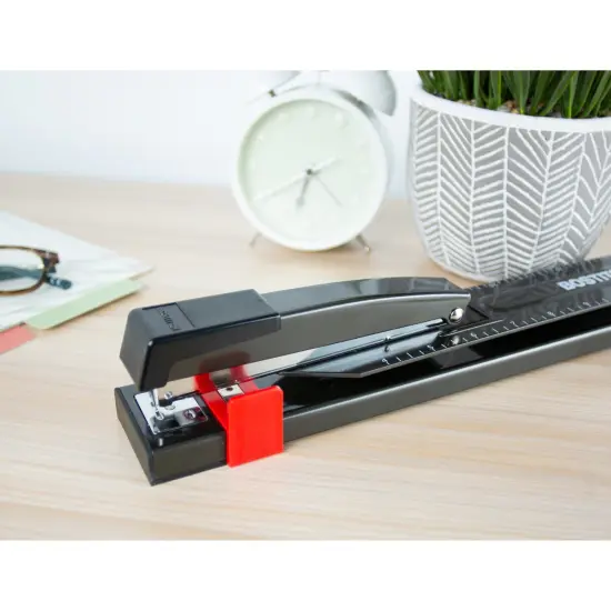 Long Reach&reg; Stapler, 20 Sheets, Black {3}