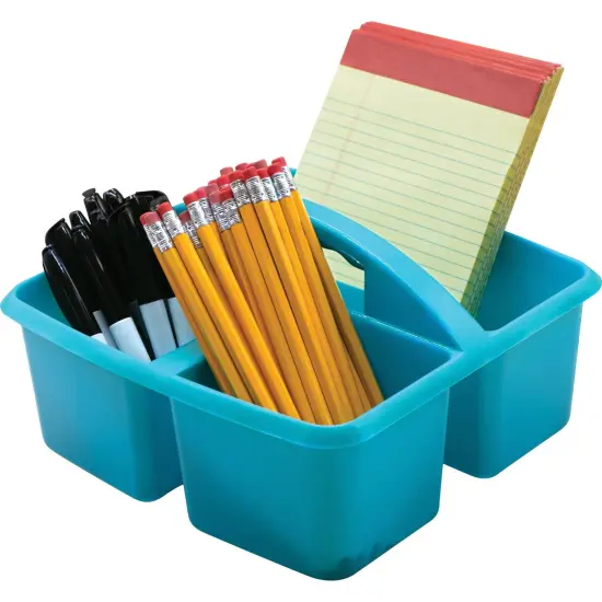 Teal Plastic Storage Caddy, Pack of 6 {2}