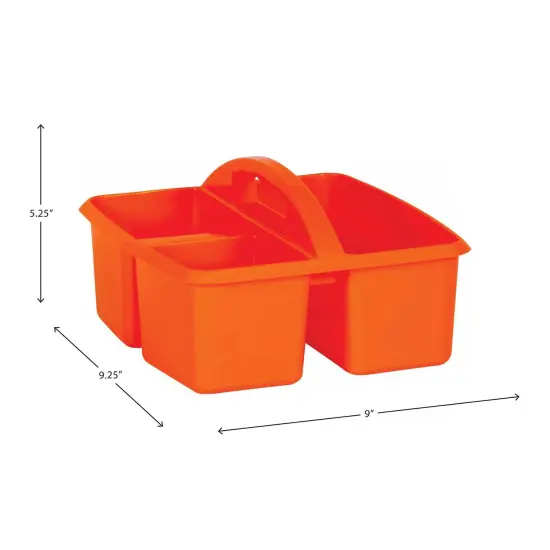 Orange Plastic Storage Caddy, Pack of 6 {2}