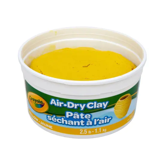 Air Dry Clay, 2.5lb Tub, Yellow, Pack of 4 {2}