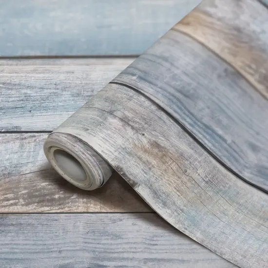 Peel and Stick Decorative Paper Roll, 17-1/2" x 10 ft, Beachwood {1}