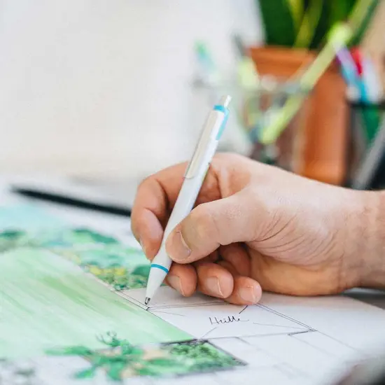 Slider Xite XB Refillable + Retractable Ballpoint Pen, 1.4 mm, Green Ink, Box of 10 Pens {6}