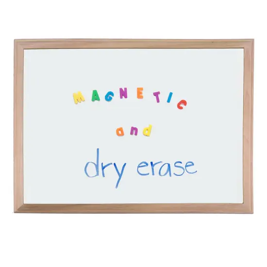 Wood Framed Magnetic Dry Erase Board, 18" x 24" {2}