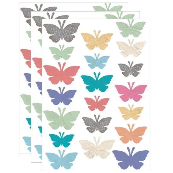 Home Sweet Classroom Butterflies Accents, Assorted Sizes, 60 Per Pack, 3 Packs {1}