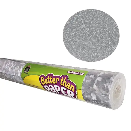 Better Than Paper&reg; Bulletin Board Roll, 4' x 12', Galvanized Metal, 4 Rolls {1}