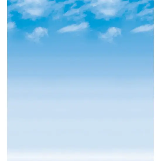 Bulletin Board Art Paper, Wispy Clouds, 48" x 50', 1 Roll {1}