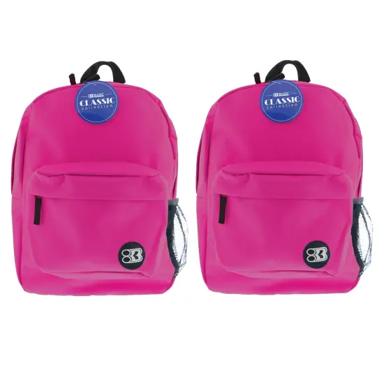 Classic Backpack 17" Fuchsia, Pack of 2 {1}