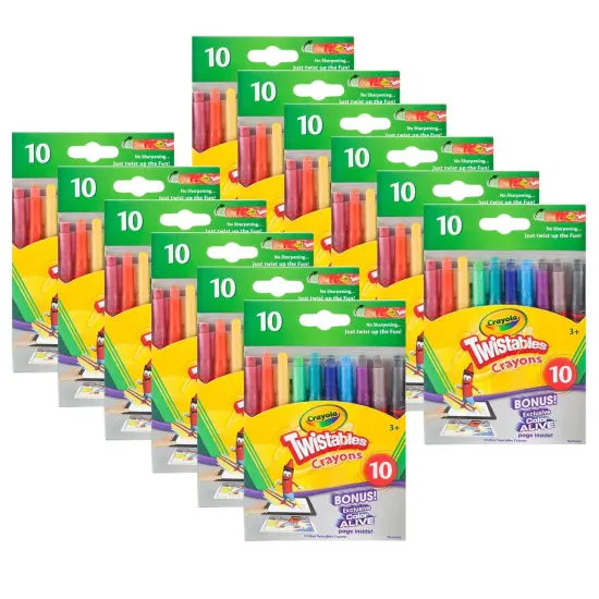 Mini Twistables Crayons, 10 Per Pack, 12 Packs {1}