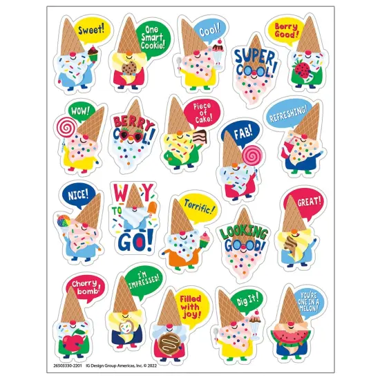 Dessert Gnomes Candy Scented Stickers, 80 Per Pack, 6 Packs {2}