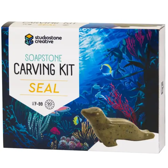 Seal Soapstone Carving Kit {1}