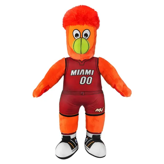 Bleacher Creatures Miami Heat Burnie 20" Mascot Jumbo Plush Figure (Statement Uniform) {1}