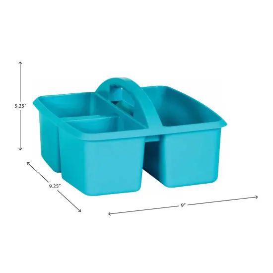 Teal Plastic Storage Caddy, Pack of 6 {6}
