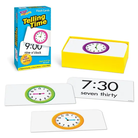 Telling Time Skill Drill Flash Cards, 3 Packs {5}