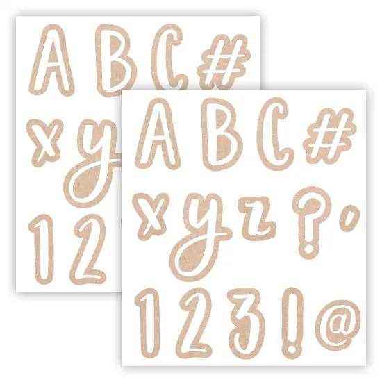 Krafty Pop Designer Letters, 212 Pieces Per Pack, 2 Packs {1}