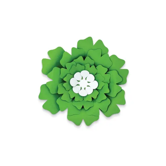 Creatively Inspired Blue, Purple, Green Flowers Dimensional Accent, 3 Per Set, 3 Sets {5}