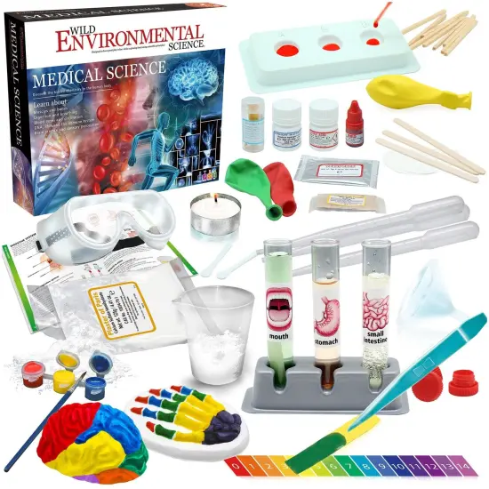 Medical Science - STEM Kit for Ages 8+ - Make a Test-Tube Digestive System, Extract DNA, Create Anatomical Models and More! {1}
