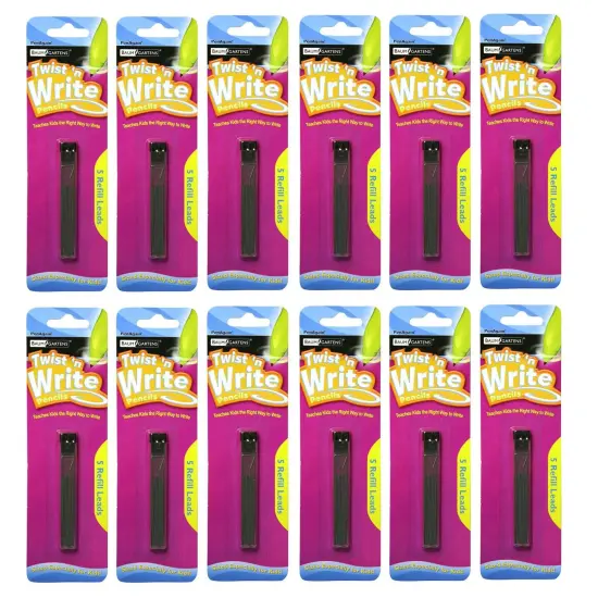 Twist 'n Write&trade; Pencil Lead Refills, 5 Per Pack, 12 Packs {1}
