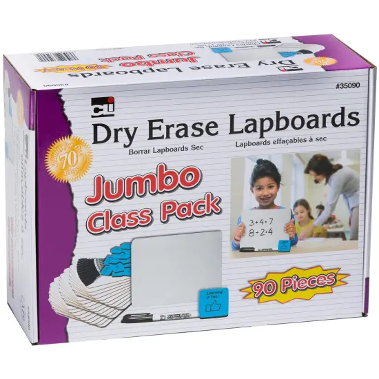 Dry Erase Board Class Pack, 30 Each of Boards, Markers, & Erasers {2}