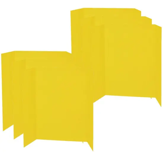 Presentation Board, Yellow, Single Wall, 48" x 36", Pack of 6 {1}
