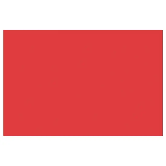 Construction Paper, Holiday Red, 12" x 18", 50 Sheets Per Pack, 5 Packs {3}