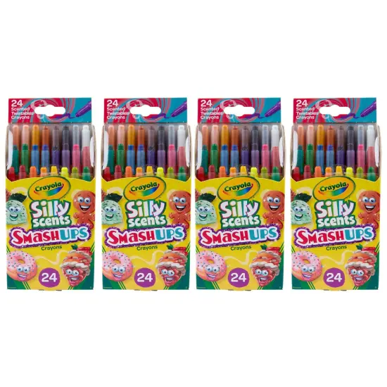 Silly Scents&trade; Smash Ups Mini Twistables Scented Crayons, 24 Per Pack, 4 Packs {1}