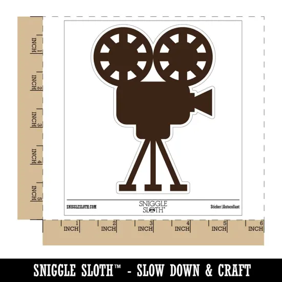 Film Movie Camera Waterproof Vinyl Phone Tablet Laptop Water Bottle Sticker Set - 5 Pack {1}