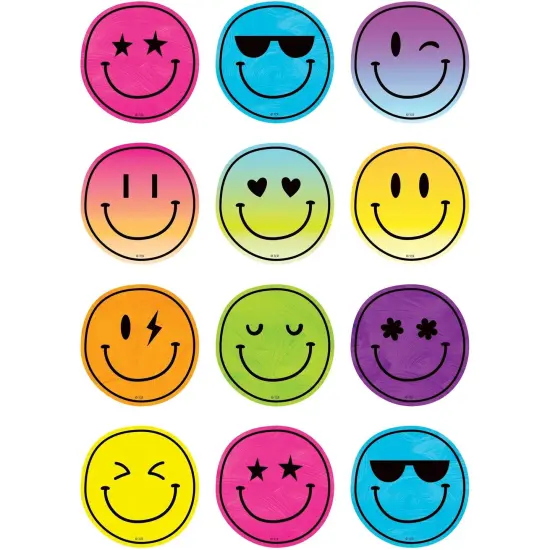 Brights 4Ever Smiley Faces Mini Accents, 36 Per Pack, 6 Packs {1}