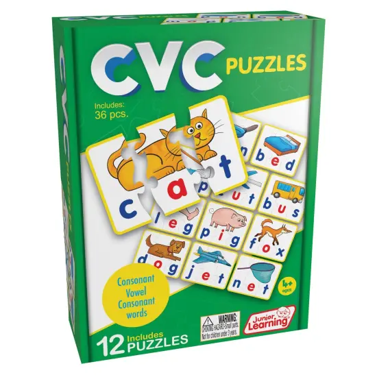 CVC Puzzles, 12 Per Set, 3 Sets {3}