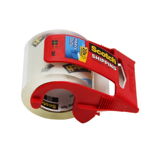 Heavy Duty Shipping Packaging Tape with Dispenser, 2" x 800", 6 Rolls {2}