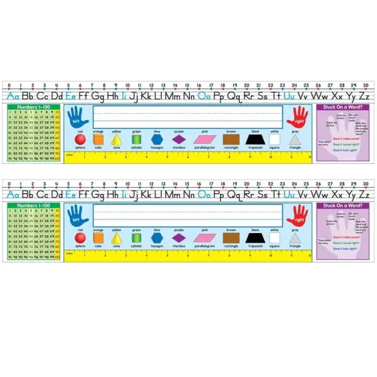 Self-Adhesive Traditional Manuscript Nameplates, Grades 1-2, 30 Per Pack, 2 Packs {1}