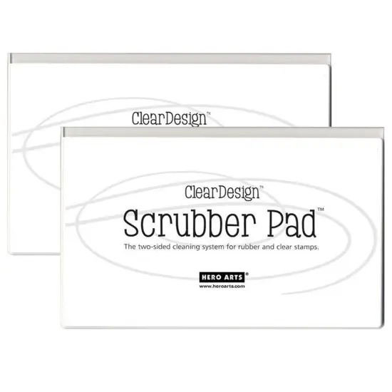 Clear Design Scrubber Pad, Pack of 2 {1}
