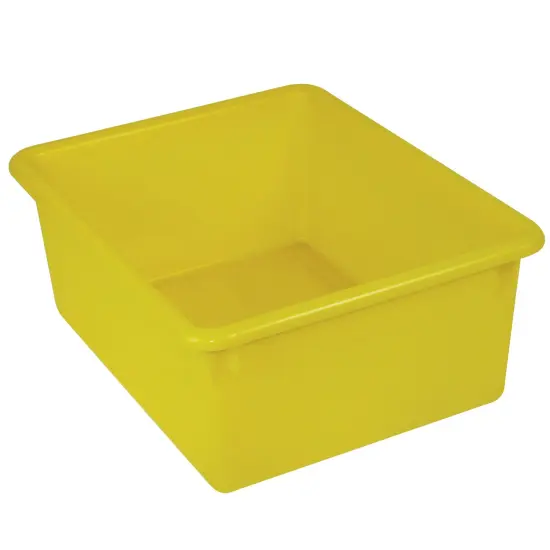 Stowaway&reg; 5" Letter Box no Lid, Yellow, Pack of 3 {2}