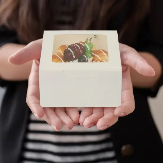 60PCS 4in White Pastry Boxes {3}