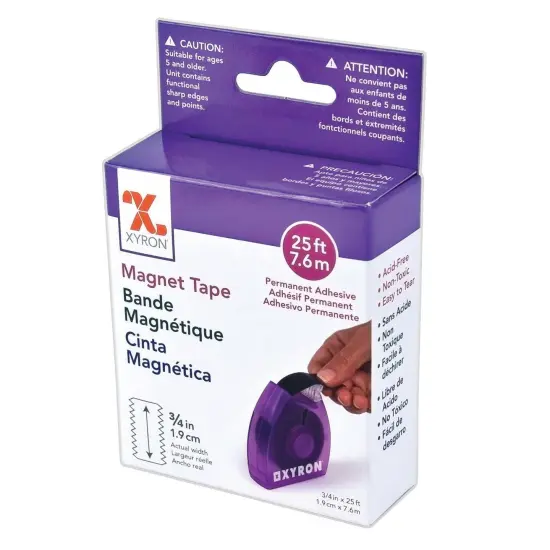 Magnet Tape, 3/4" x 25' Per Roll, 3 Rolls {2}