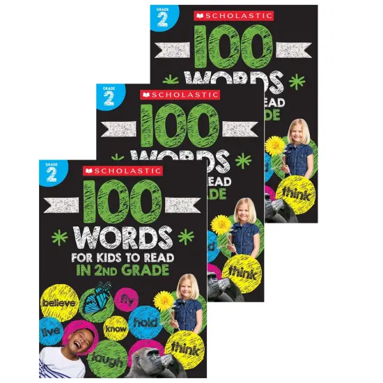 100 Words For Kids To Read In 2nd Grade, Pack of 3 {1}