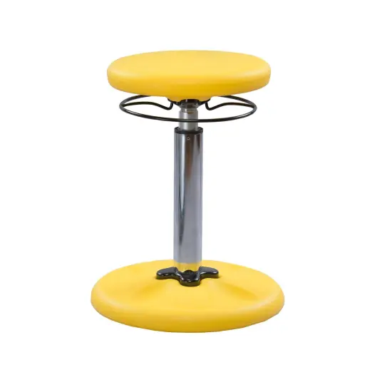 Kids Adjustable Tall Wobble Chair 16.5-24" Yellow {1}