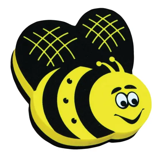Magnetic Whiteboard Eraser, Bee, Pack of 6 {2}