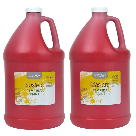 Little Masters&reg; Tempera Paint, Red, Gallon, Pack of 2 {1}
